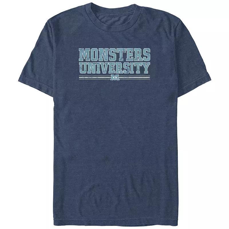 Disney / Pixar's Monsters University Big & Tall Graphic Tee, Men's, Size: 4XL Tall, Navy Grey Product Image