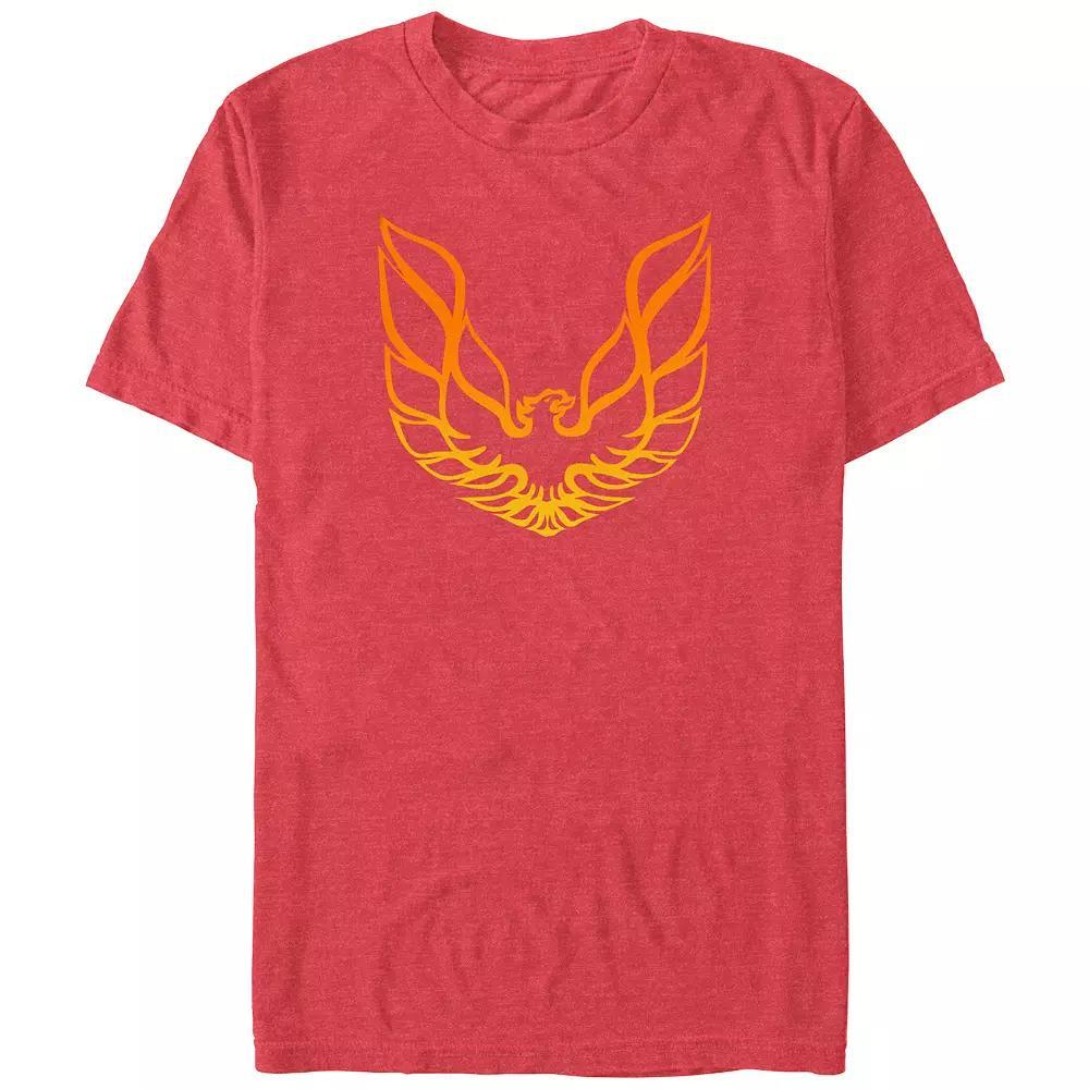 Big & Tall Firebird Logo Graphic Tee, Men's, Size: XL Tall, Red Grey Product Image
