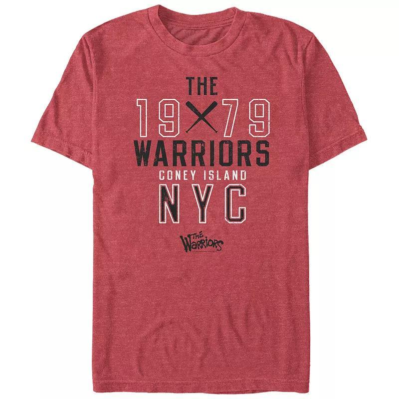 Big & Tall The Warriors Coney Island NYC Graphic Tee, Men's, Size: 3XL, Red Grey Product Image
