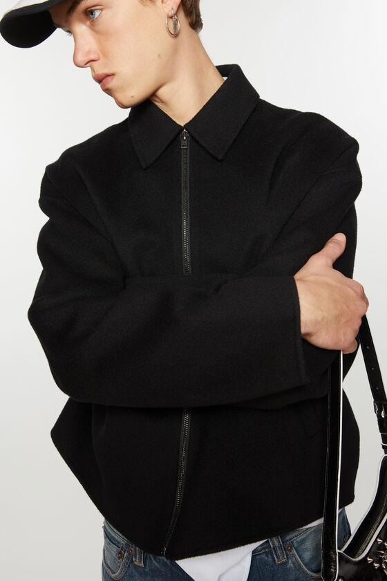 Wool zipper jacket Product Image