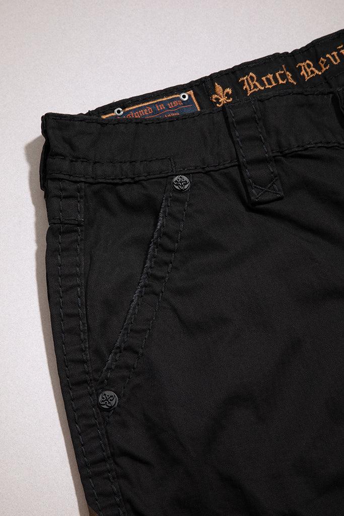 Black Cargo Shorts Male Product Image