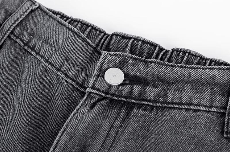 RT No. 12249 GRAY STRAIGHT JEANS Product Image