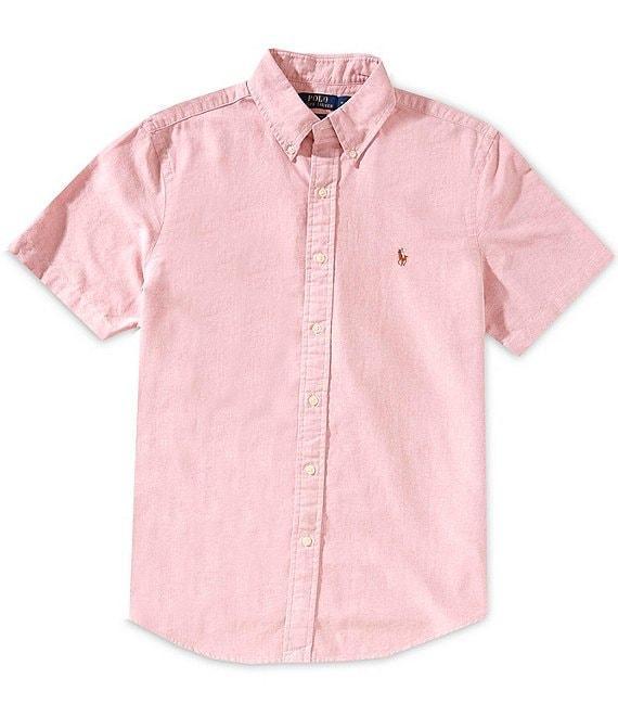 Polo Ralph Lauren Classic Fit Oxford Short Sleeve Woven Shirt Product Image