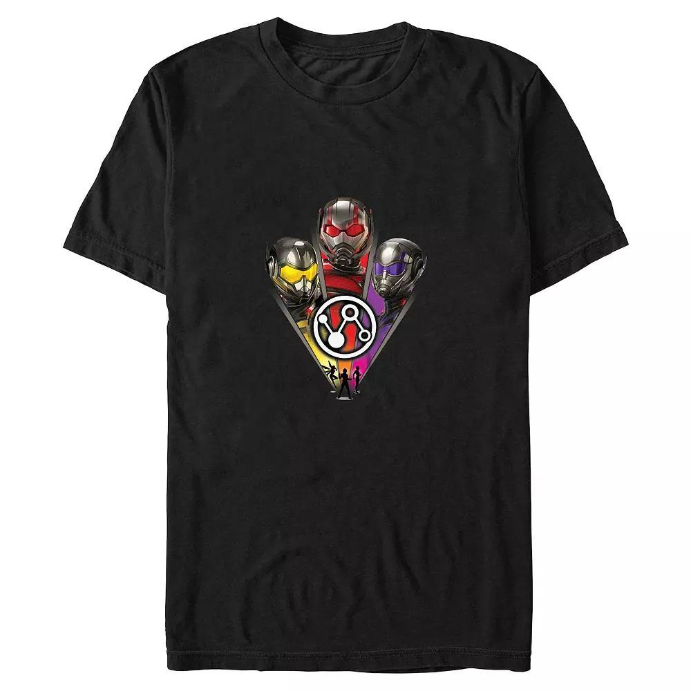Men's Marvel Ant-Man And The Wasp: Quantumania Cassie And Ant-Man Helmets Tee, Size: Medium, Blue Product Image