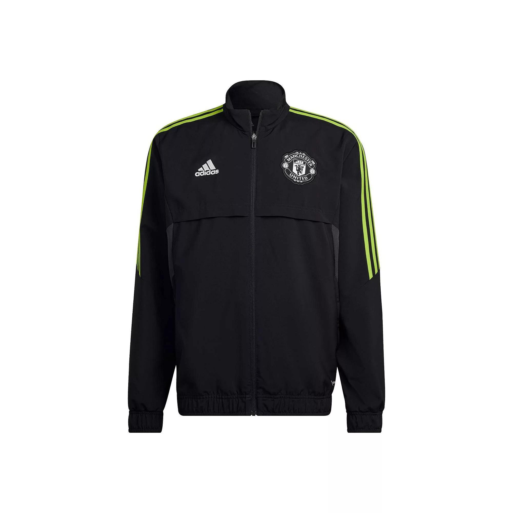 Mens adidas Black Manchester United Presentation AEROREADY Full-Zip Jacket Product Image