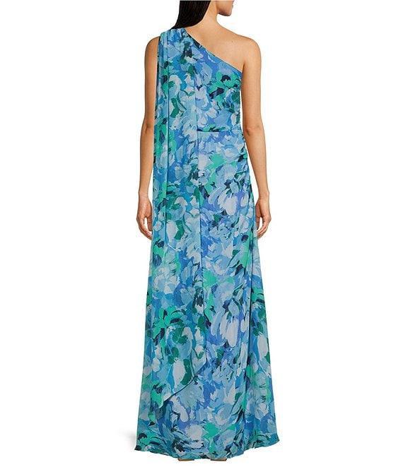 Jessica Howard One Shoulder Floral Print Dress Product Image
