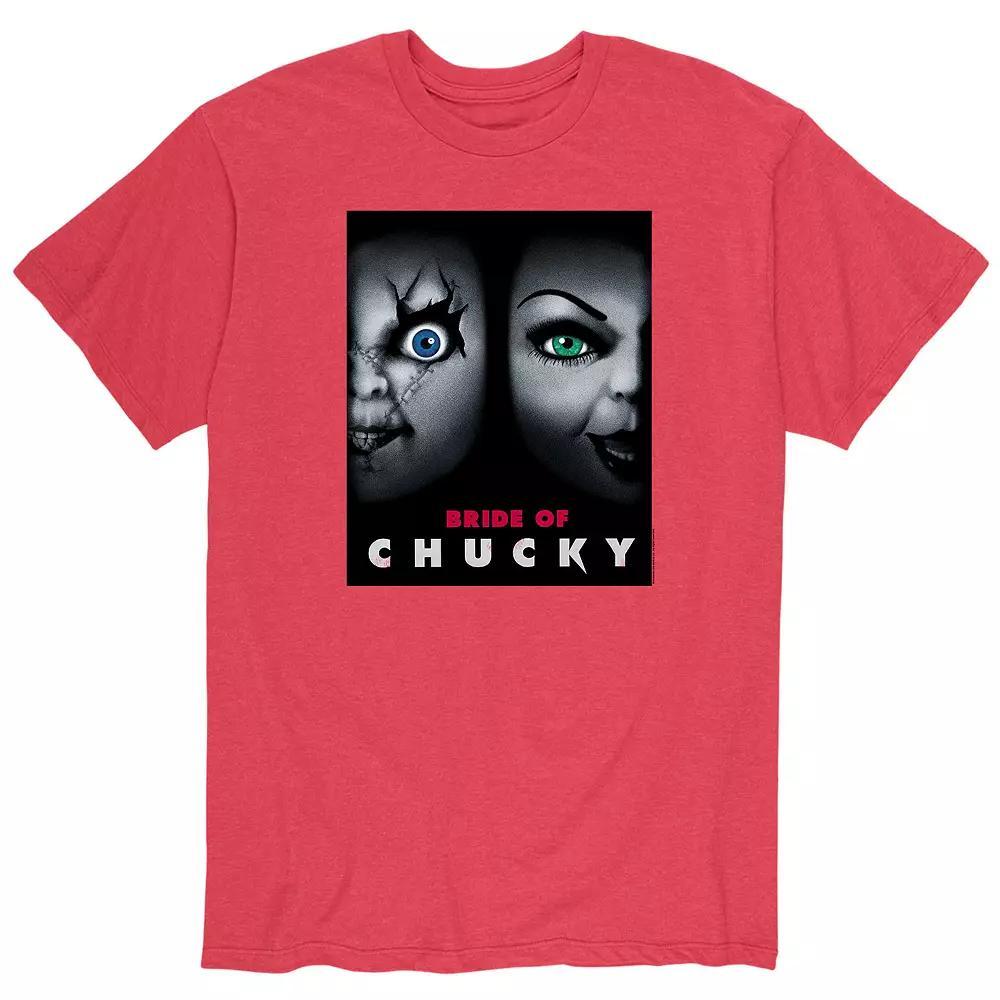 Big & Tall Chucky Bride Of Chucky Graphic Tee, Mens Product Image