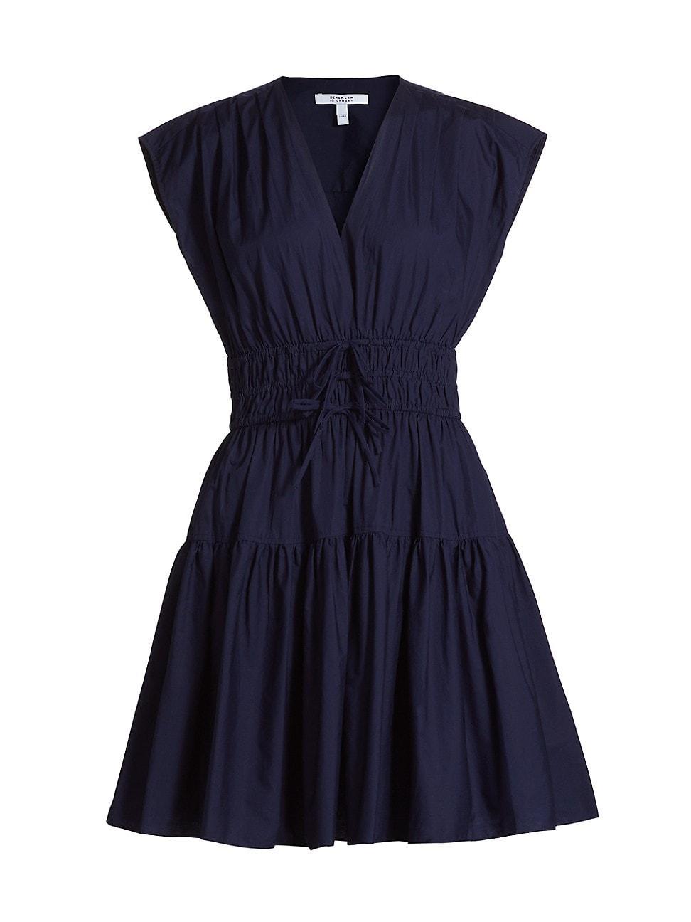 Womens Tora Cotton Shirred Minidress Product Image