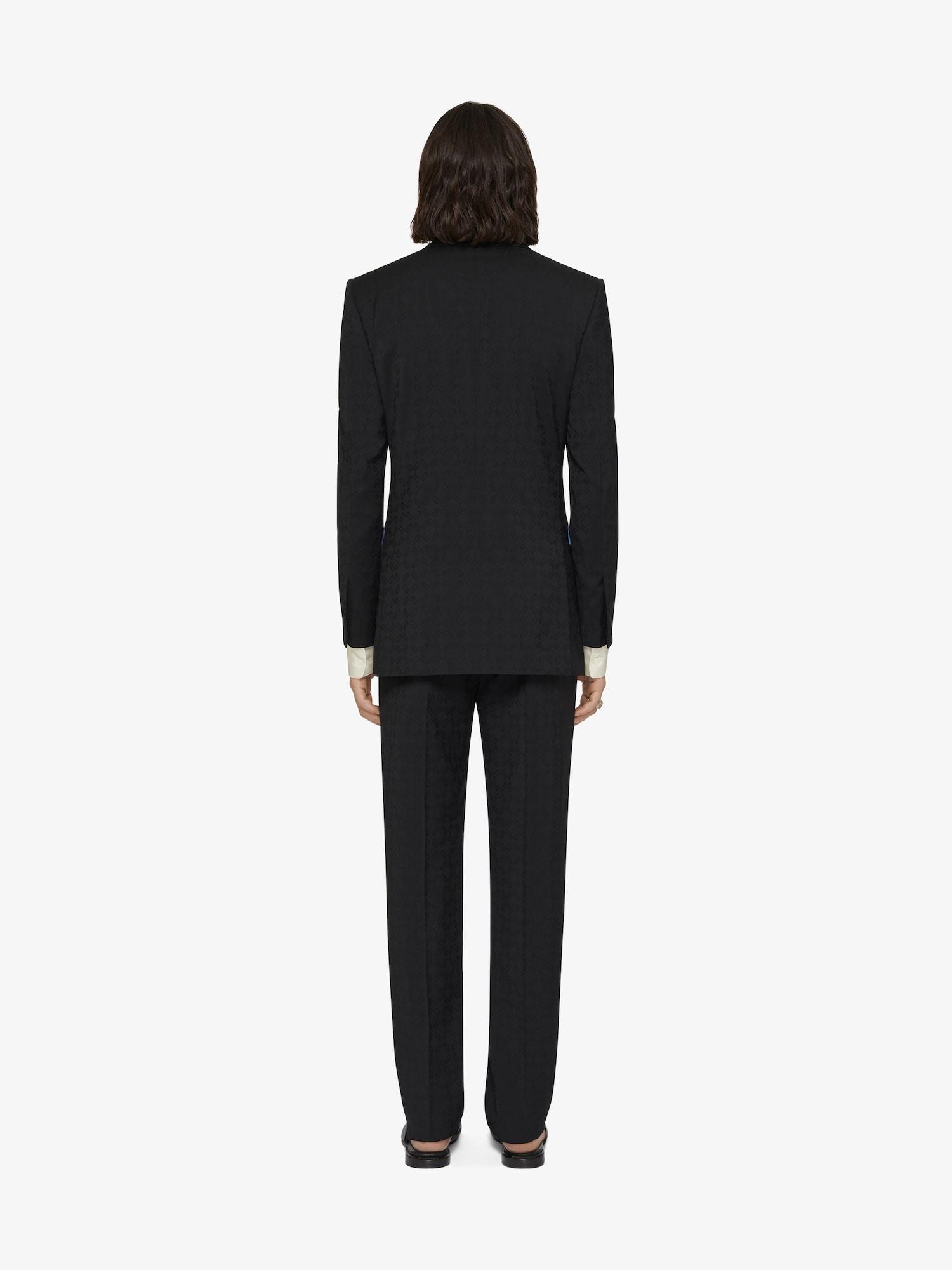 Slim fit tailored pants in monogram 72 jacquard Product Image