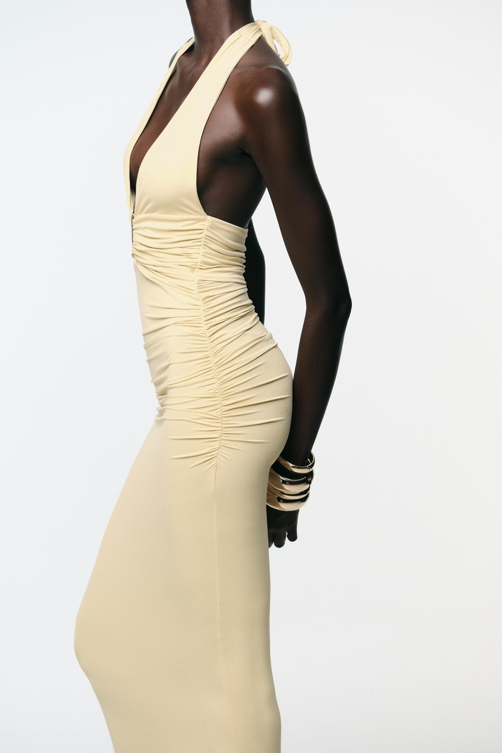 HALTER POLYAMIDE DRESS Product Image