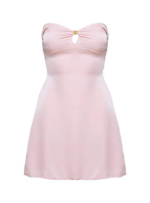 Americano Mini Dress Pink Product Image