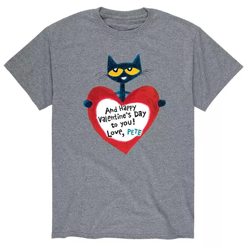 Mens Pete the Cat Valentine Heart Tee Product Image