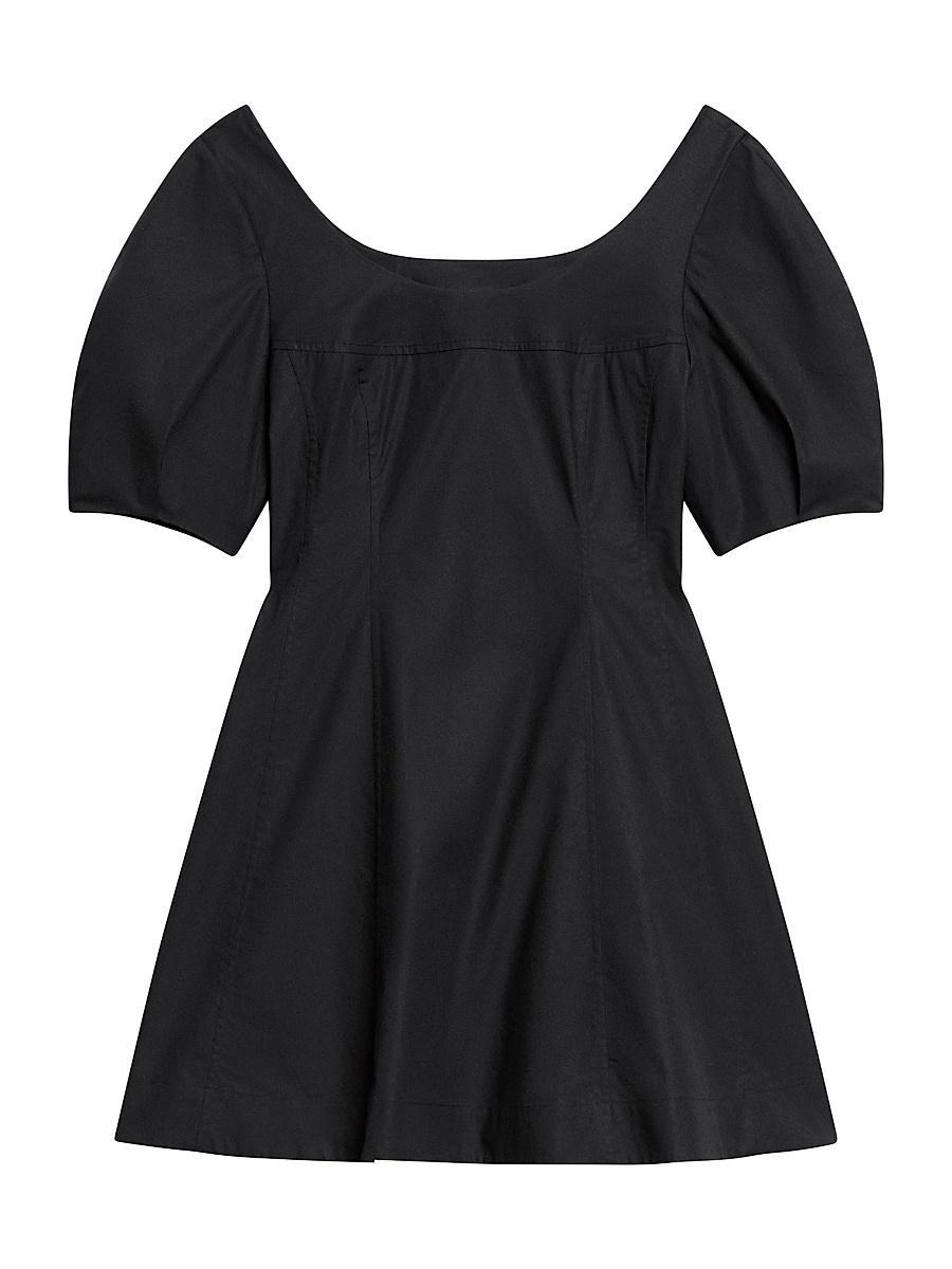Womens City Stretch-Cotton Fit & Flare Minidress Product Image