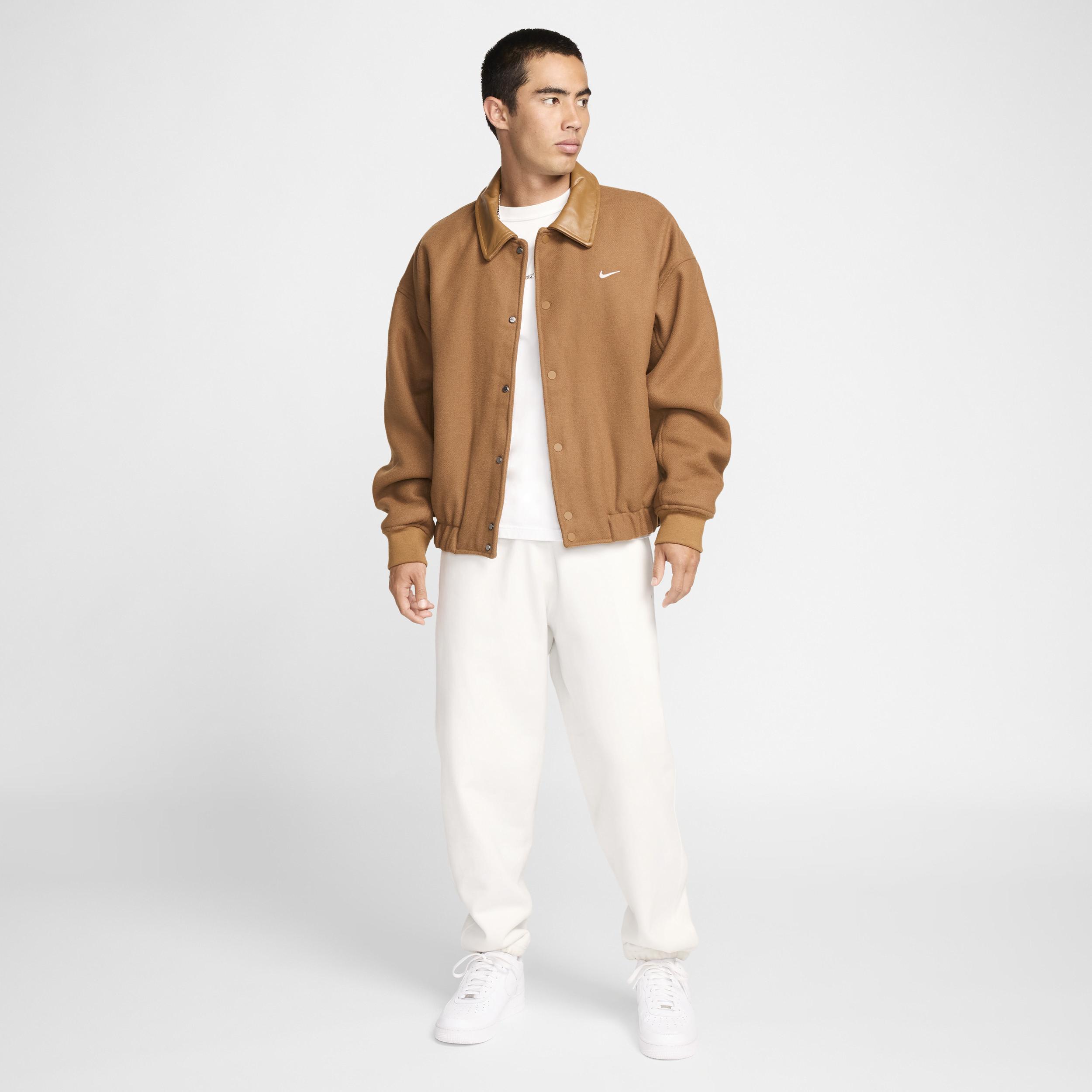 Nike Solo Swoosh Men's Wool Varsity Jacket Product Image
