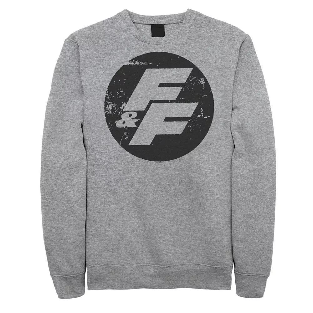 Big & Tall Fast & Furious Distressed Circle Logo Fleece Sweatshirt, Men's, Size: 3XL, Athletic Grey Product Image