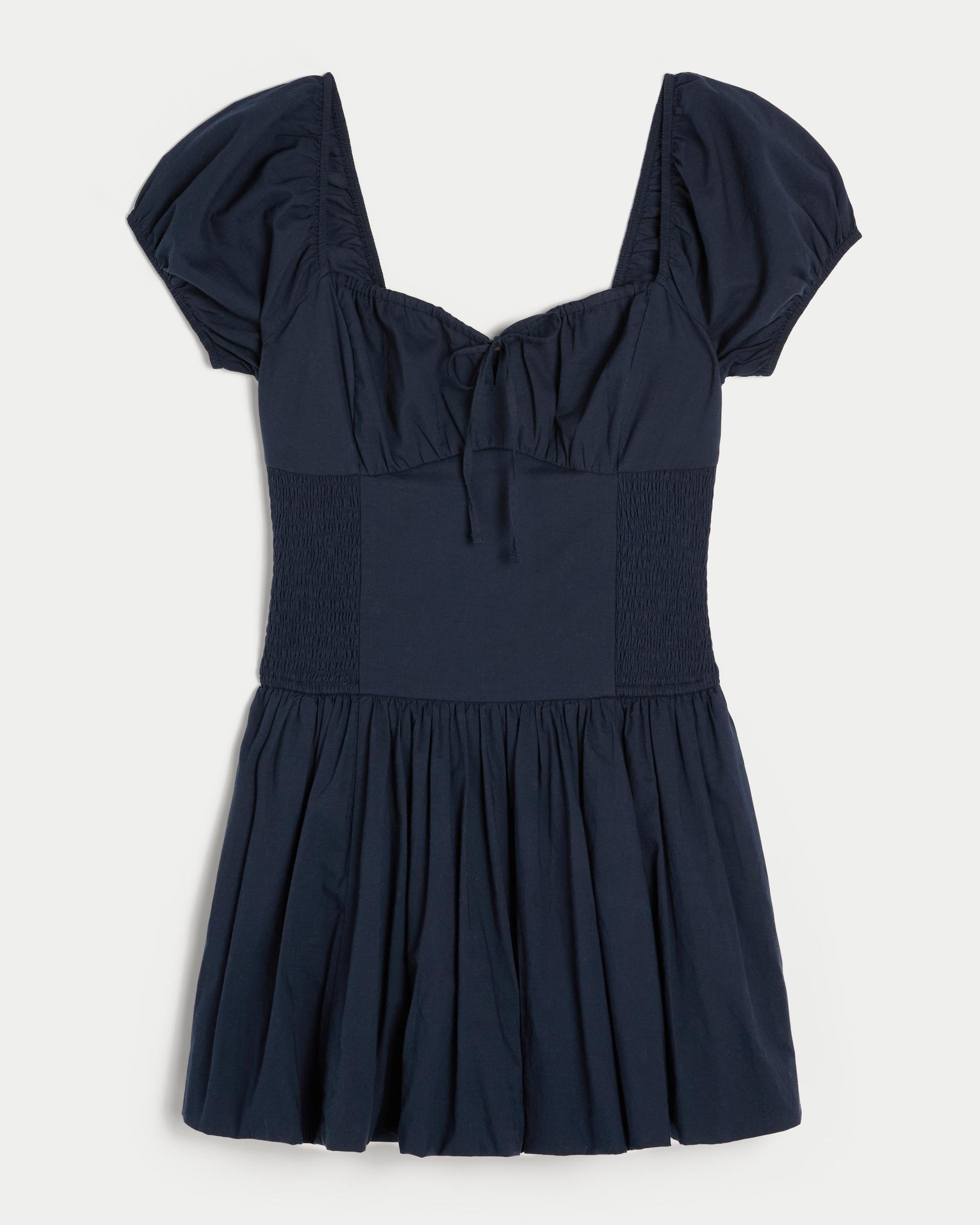 Hollister Sofia Drop-Waist Bubble Skort Dress Product Image