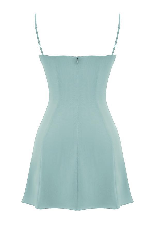 Christiana  light jade mini dress Product Image