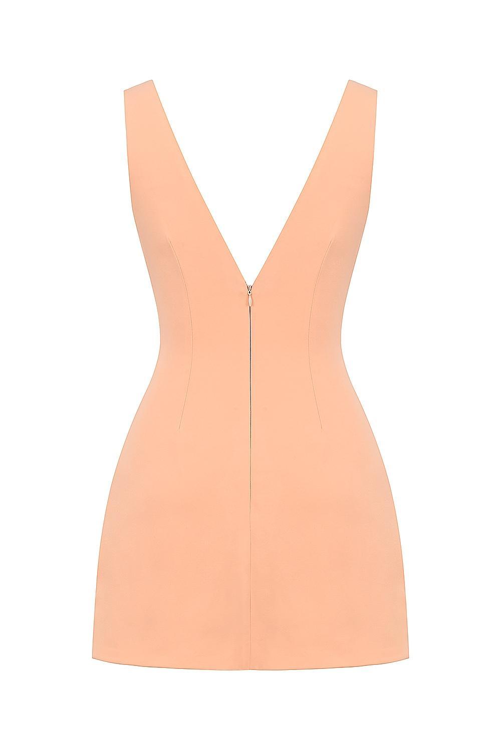 Olympia Sorbet Plunge Mini Dress Product Image