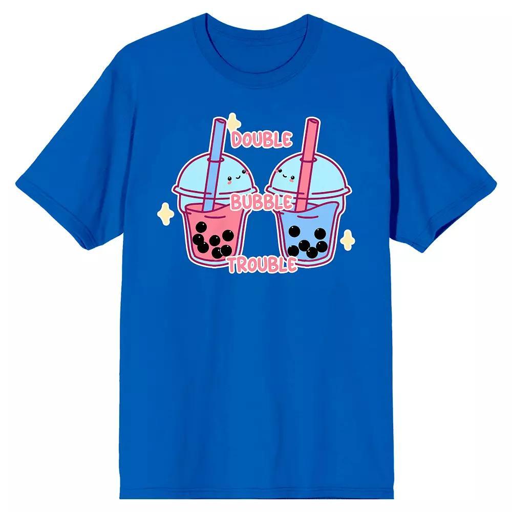 Men's Bobadorable Double Bubble Graphic Tee, Size: Medium, Blue Product Image