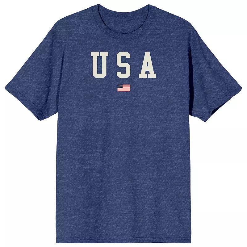 Men's Americana USA Flag Tee, Size: Large, Blue Product Image