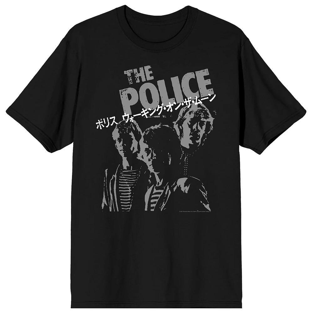 Men's The Police Japanese Graphic Tee, Size: XL, Black Product Image
