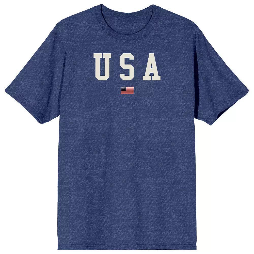 Men's Americana USA Flag Tee, Size: Large, Blue Product Image