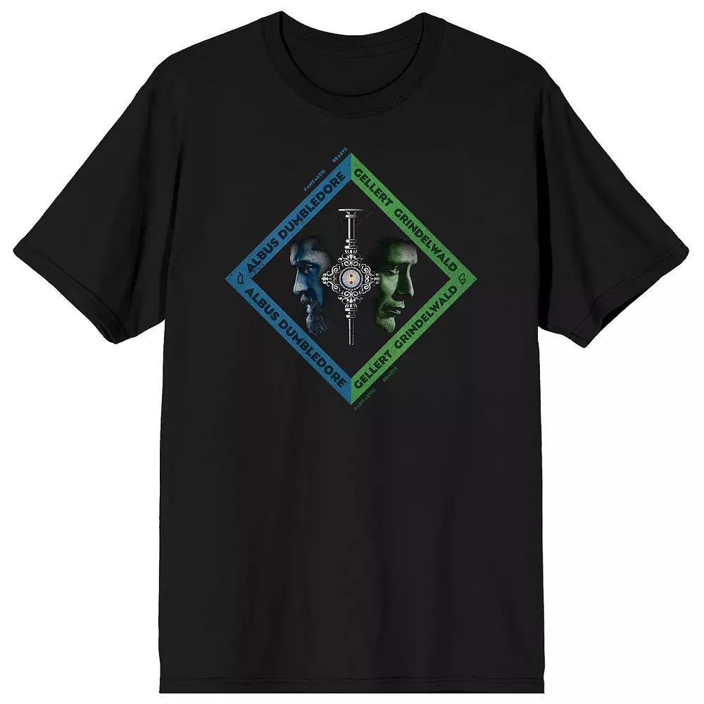 Men's Fantastic Beasts Dumbledore Tee, Size: Large, Black Product Image
