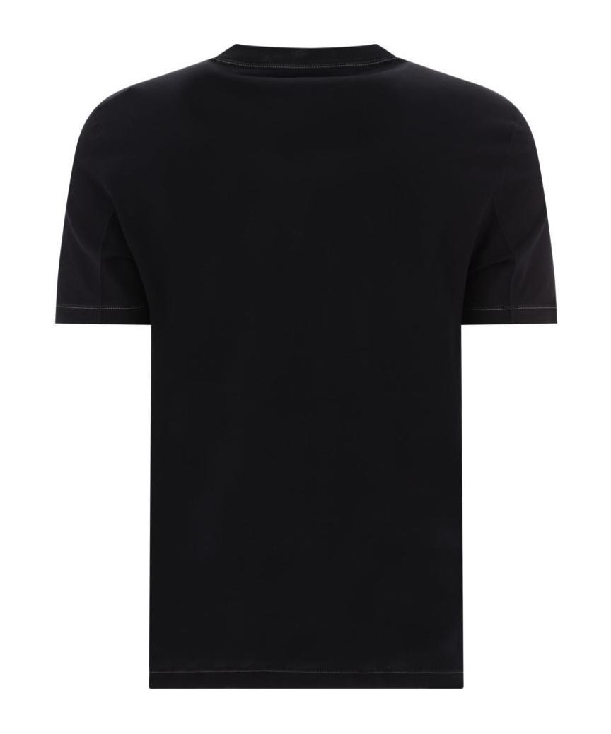 BRUNELLO CUCINELLI Short-sleeved Cotton T-shirt In Black Product Image