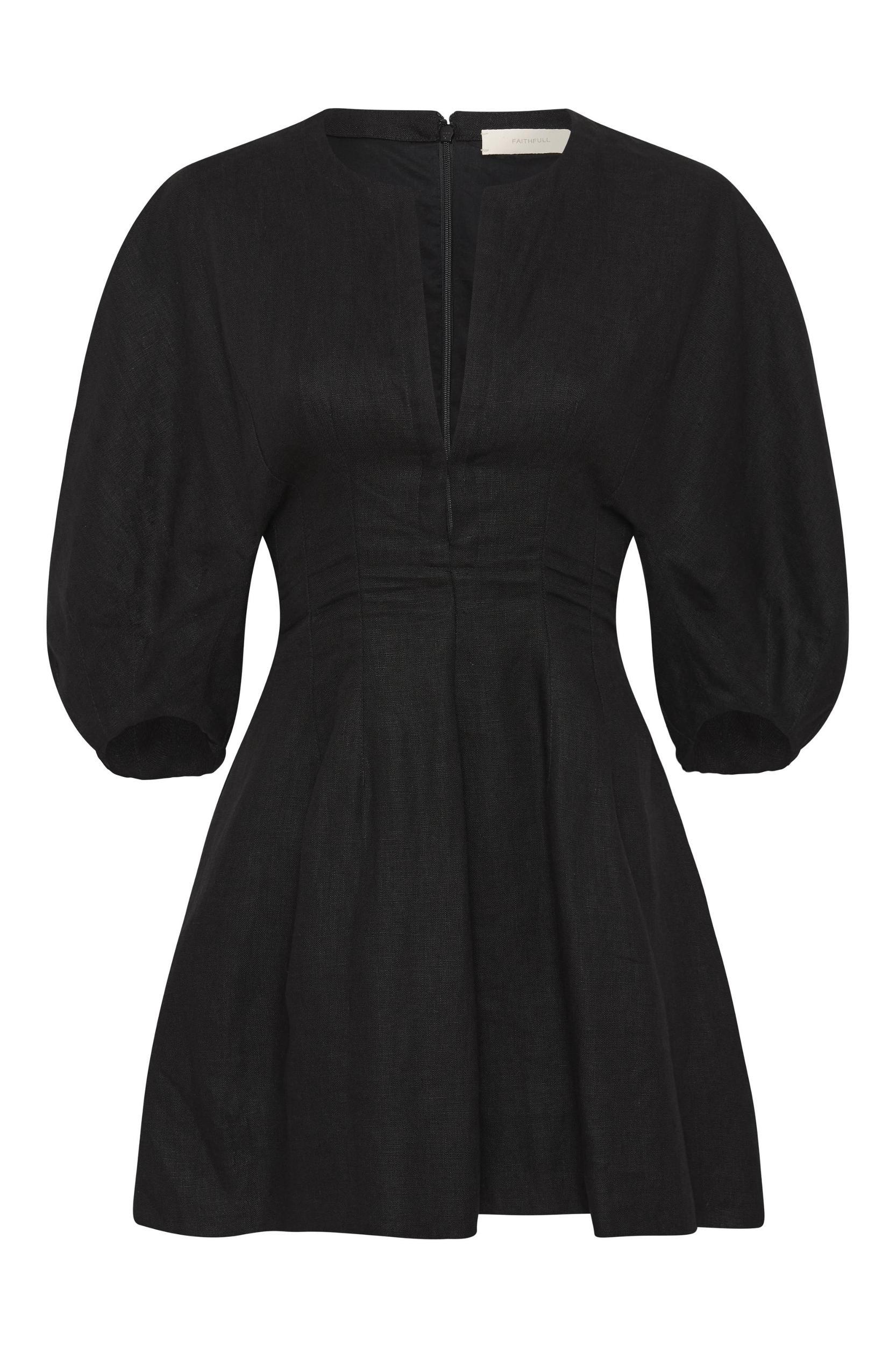 Soleil Mini Dress Black - Final Sale Product Image