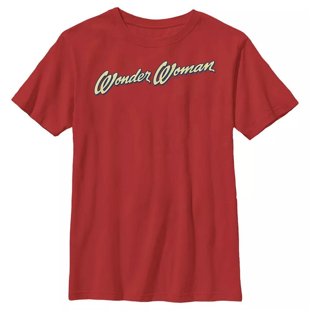 Boys 8-20 DC Comics Wonder Woman Vintage Logo Graphic Tee, Boy's, Size: XL, Red Product Image
