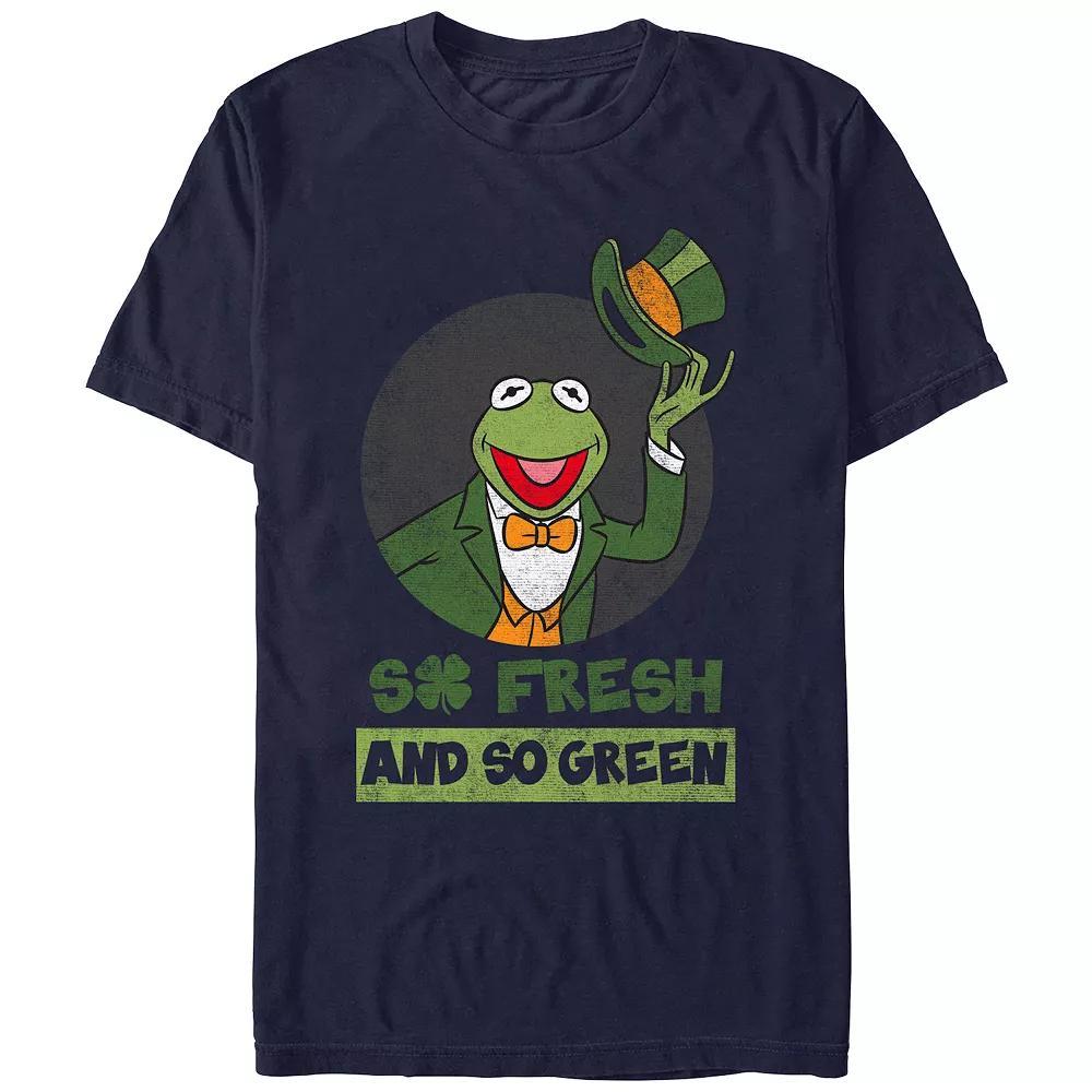 Men's Muppets Kermit So Fresh And So Green Graphic Tee, Size: Large, Blue Product Image