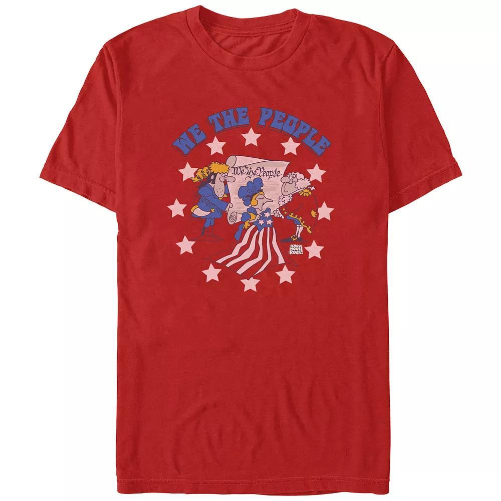 Men's Stranger Things Building A Snowman Graphic Tee, Size: Small, Blue Product Image