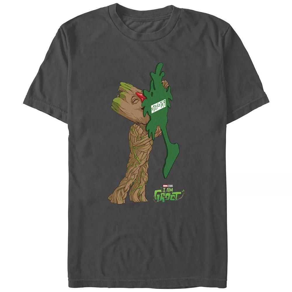 Men's I Am Groot Car Refresher Smeller Groot Graphic Tee, Size: XXL, Grey Product Image