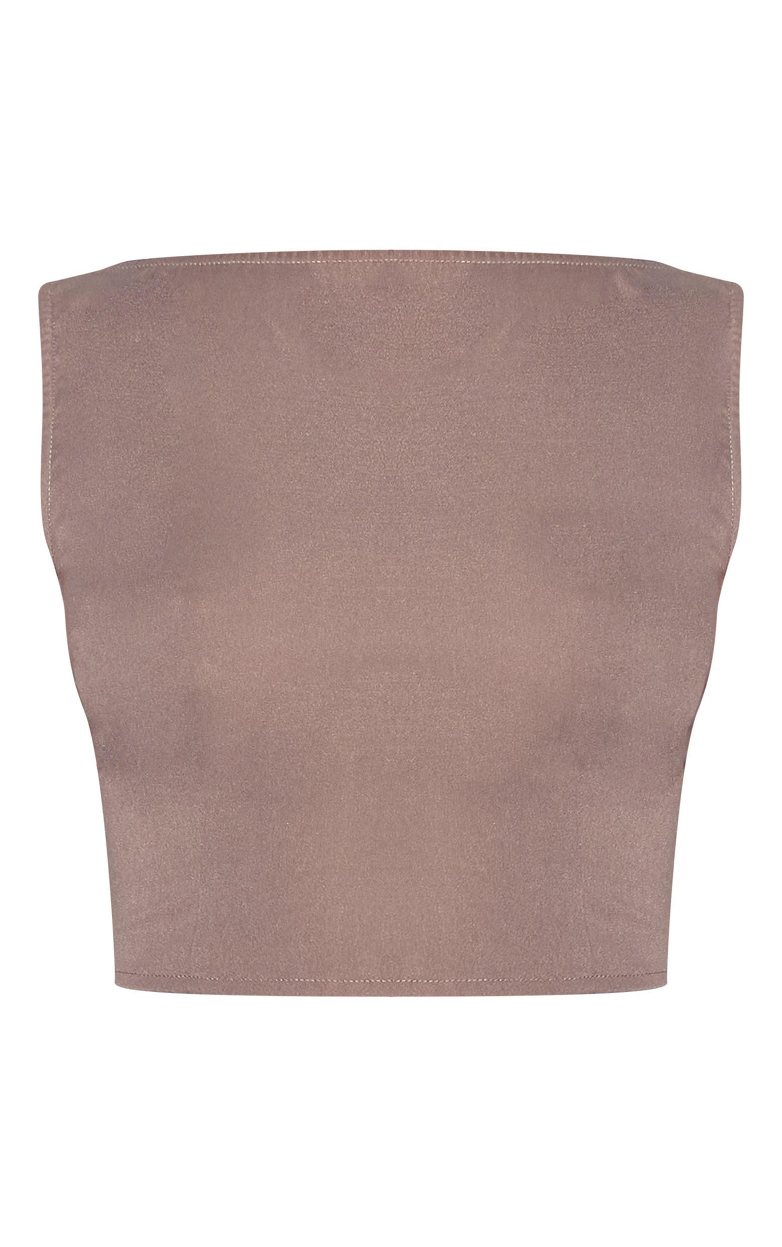 Mushroom Scoop Back Crop Top Product Image