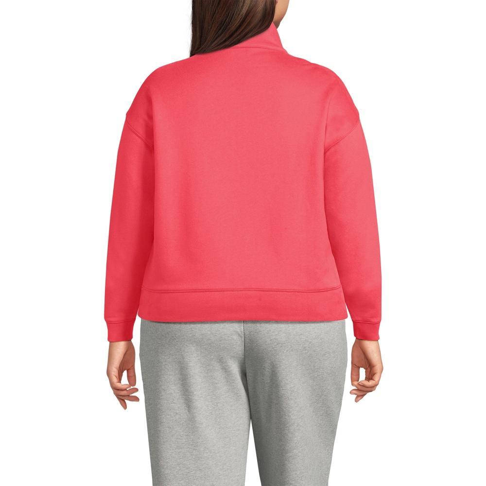 Lands' End Women's Serious Sweats Relaxed Long Sleeve Half Zip Sweatshirt Product Image
