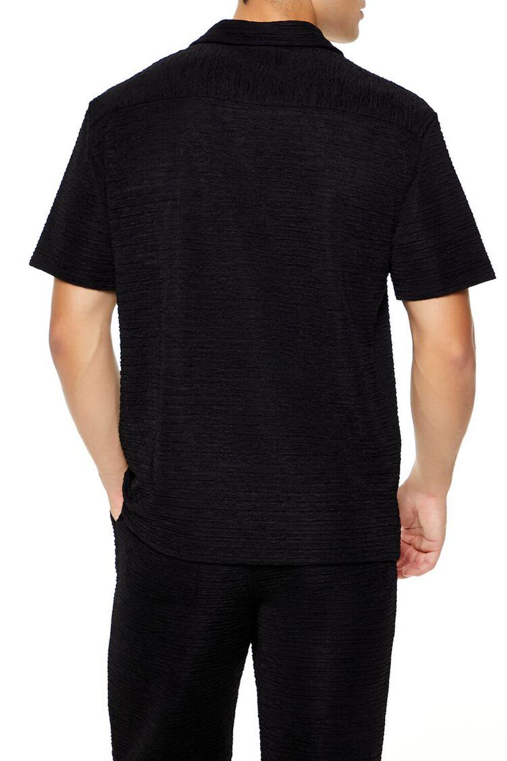 Textured Cuban-Collar Shirt | Forever 21 Product Image