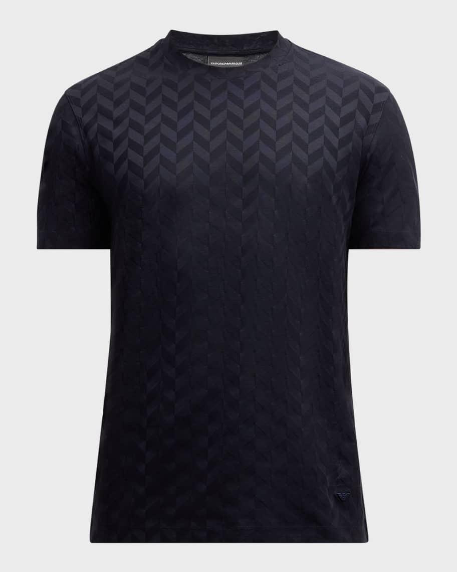 Mens Tonal Chevron Crewneck T-Shirt Product Image