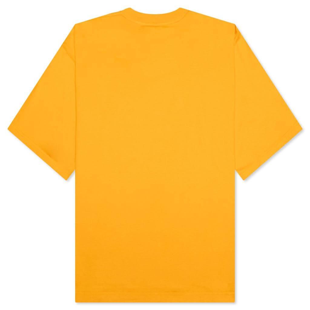 Organic Cotton T-Shirt With Marni Dripping Print- Light Orange Male Product Image