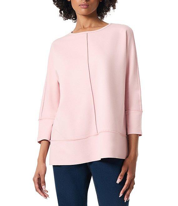 Jones New York Serenity Knit Neck Dolman 3/4 Sleeve Seam Detail Tunic Product Image