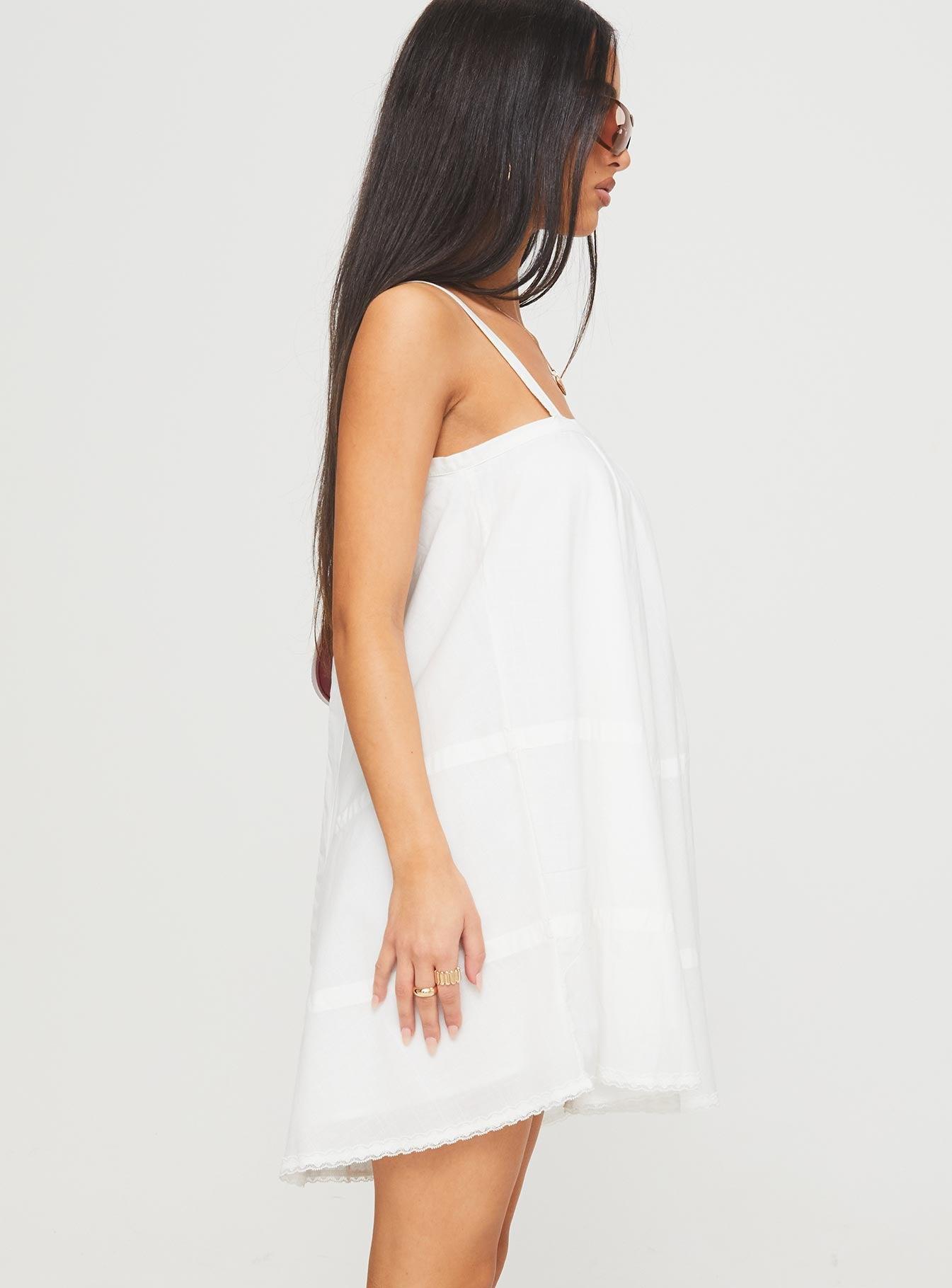 Jubilant Mini Dress White Product Image