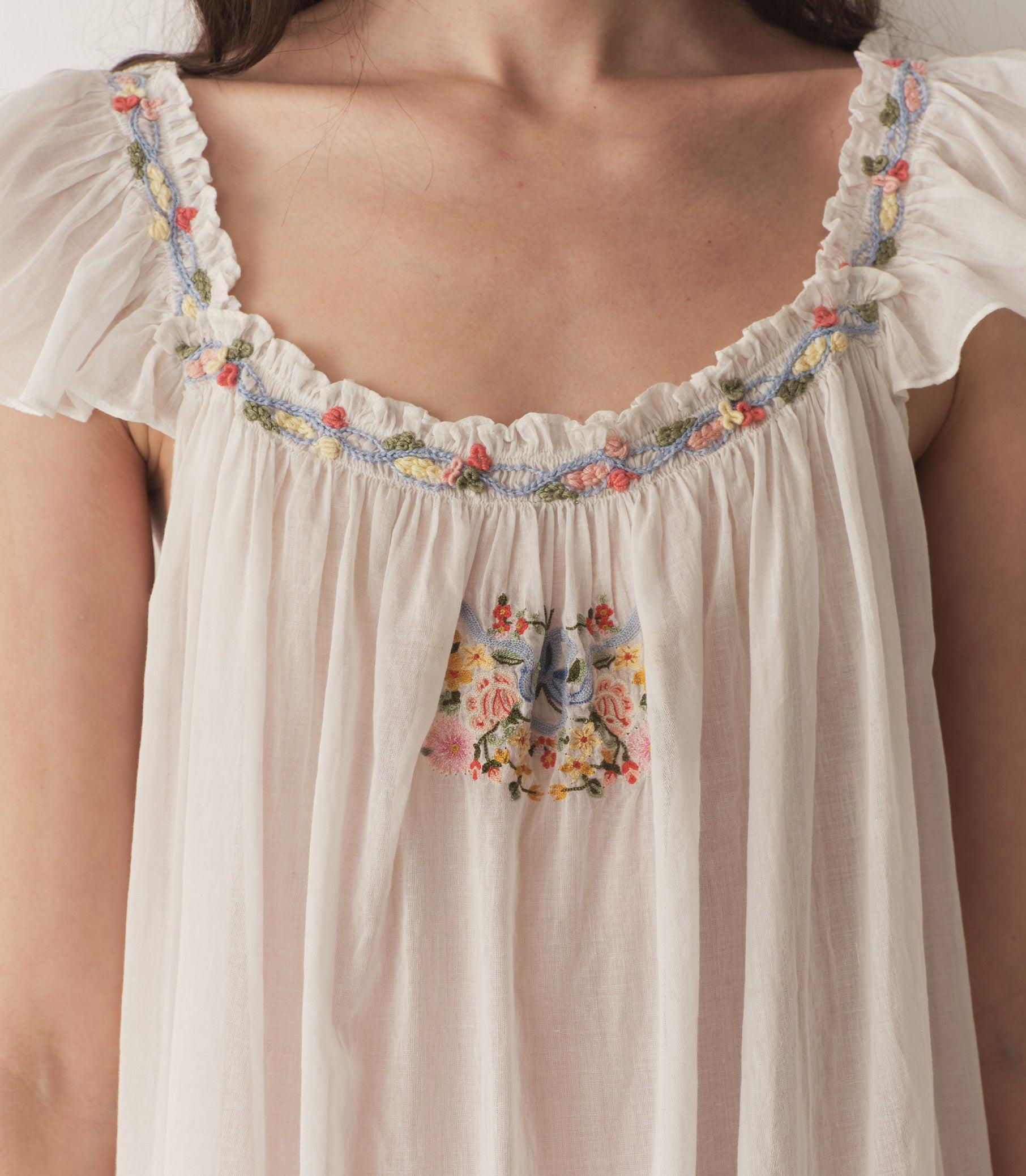 ORELLE NIGHTGOWN -- SALT Product Image