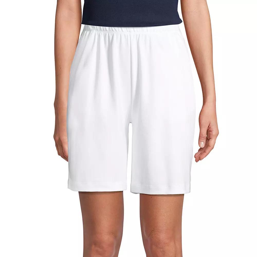 Women's Lands' End Sport Knit Pull-On Shorts, Size: XS, Black Product Image