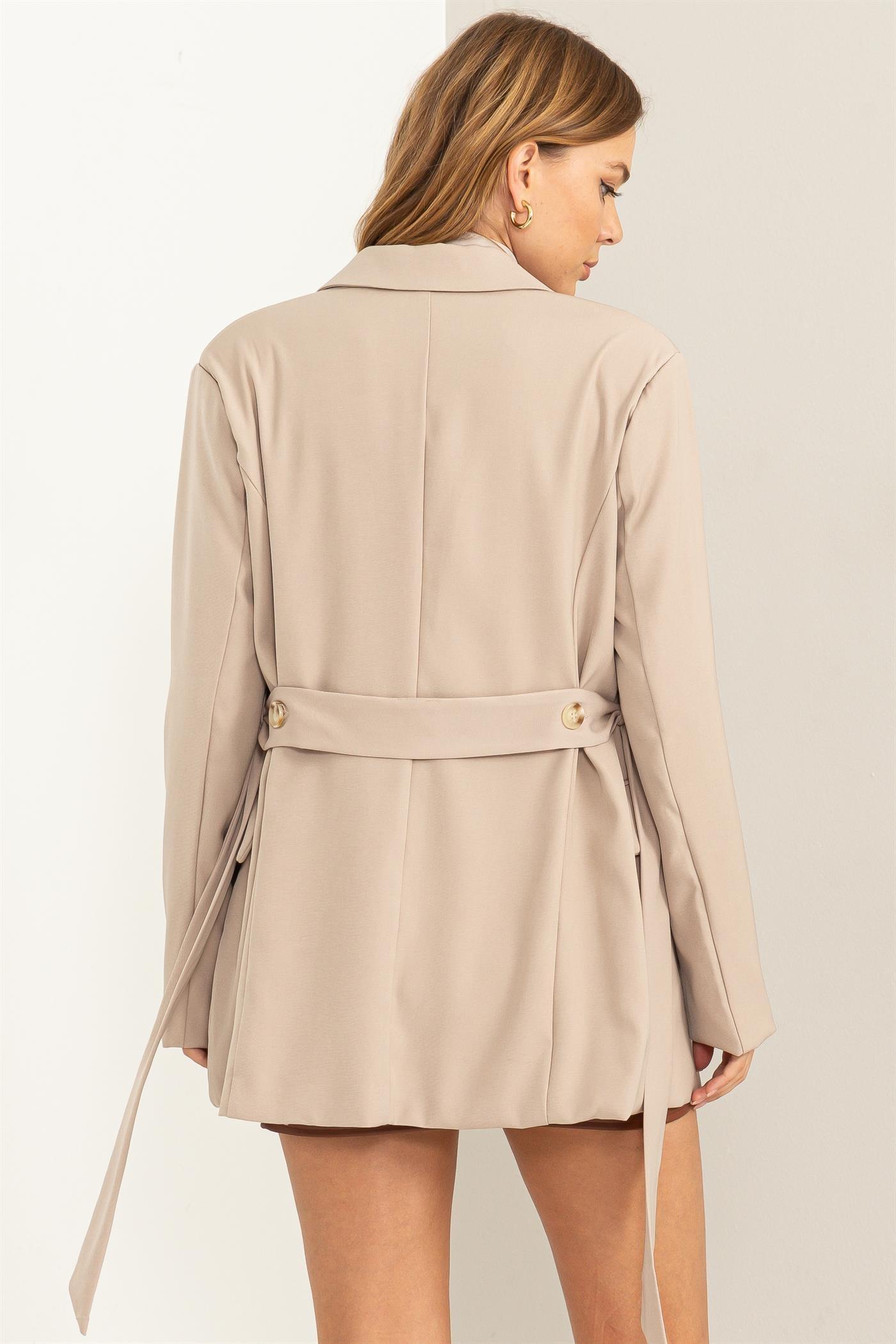 All-Access Tie Belted Blazer Product Image