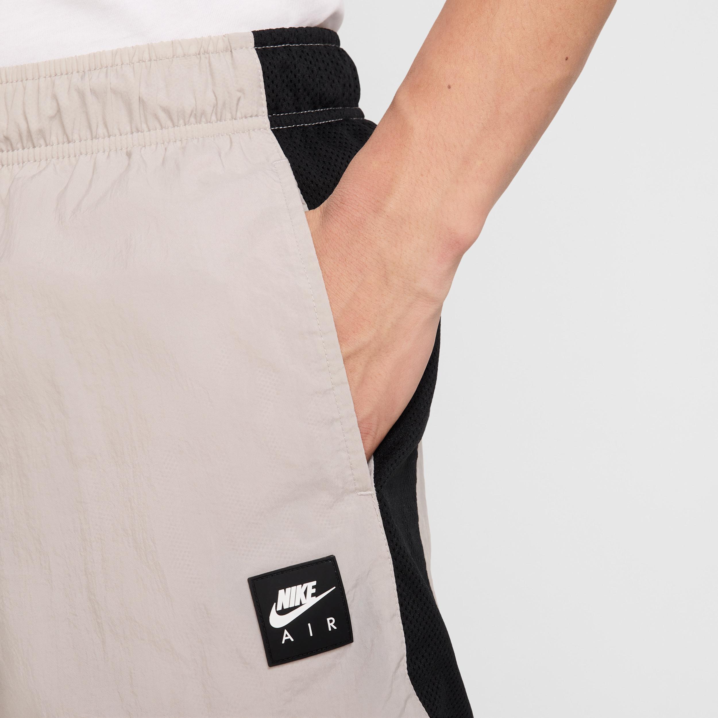 Nike Mens Air Woven Nylon Shorts in College Grey/Black Product Image