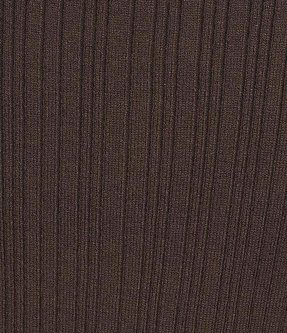 GB Ribbed Knit Asymmetrical Boat Neck Coordinating Tank Product Image