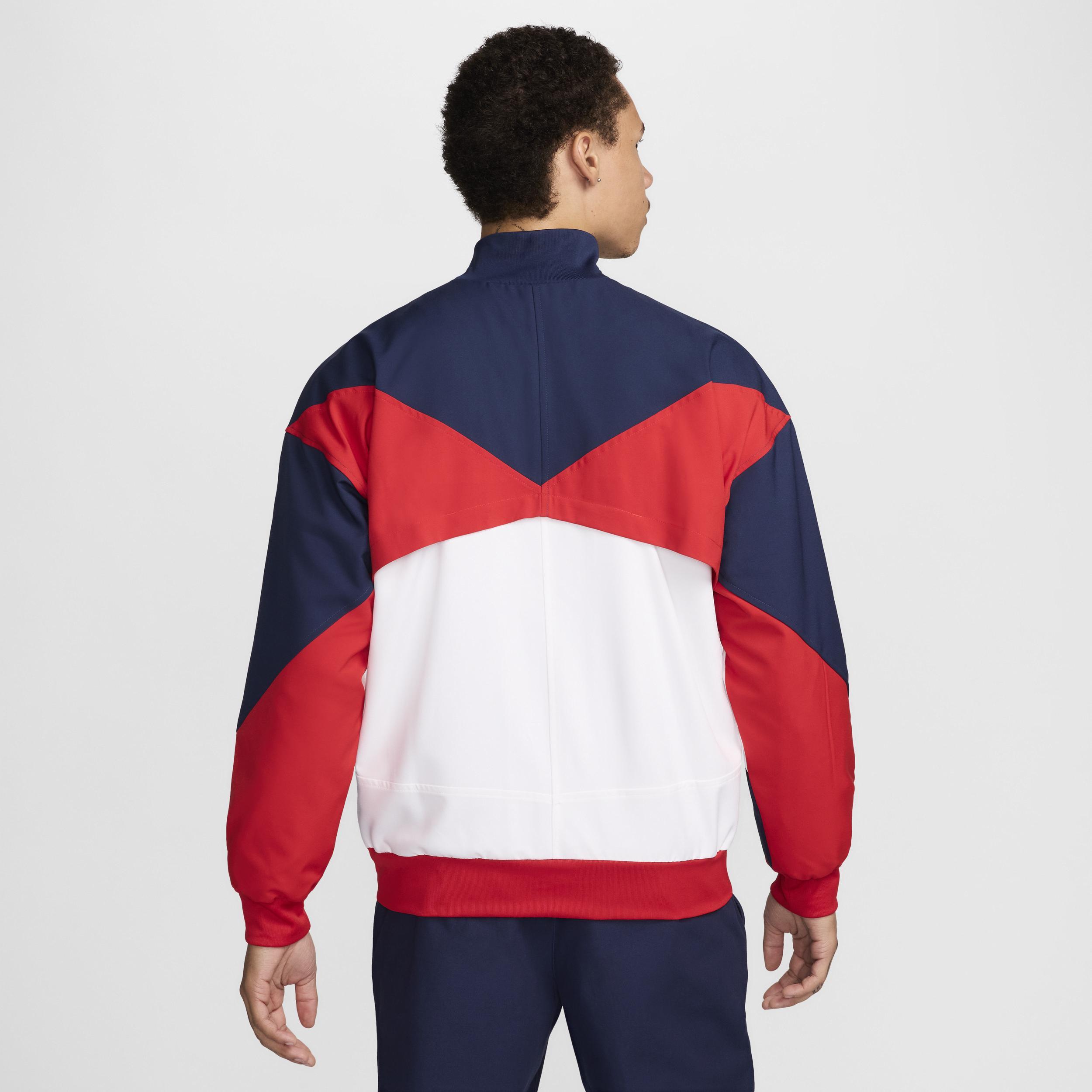 Men's Nike White Paris Saint-Germain 2024/25 Strike Anthem Full-Zip Jacket, Size: Small, Psg White Product Image