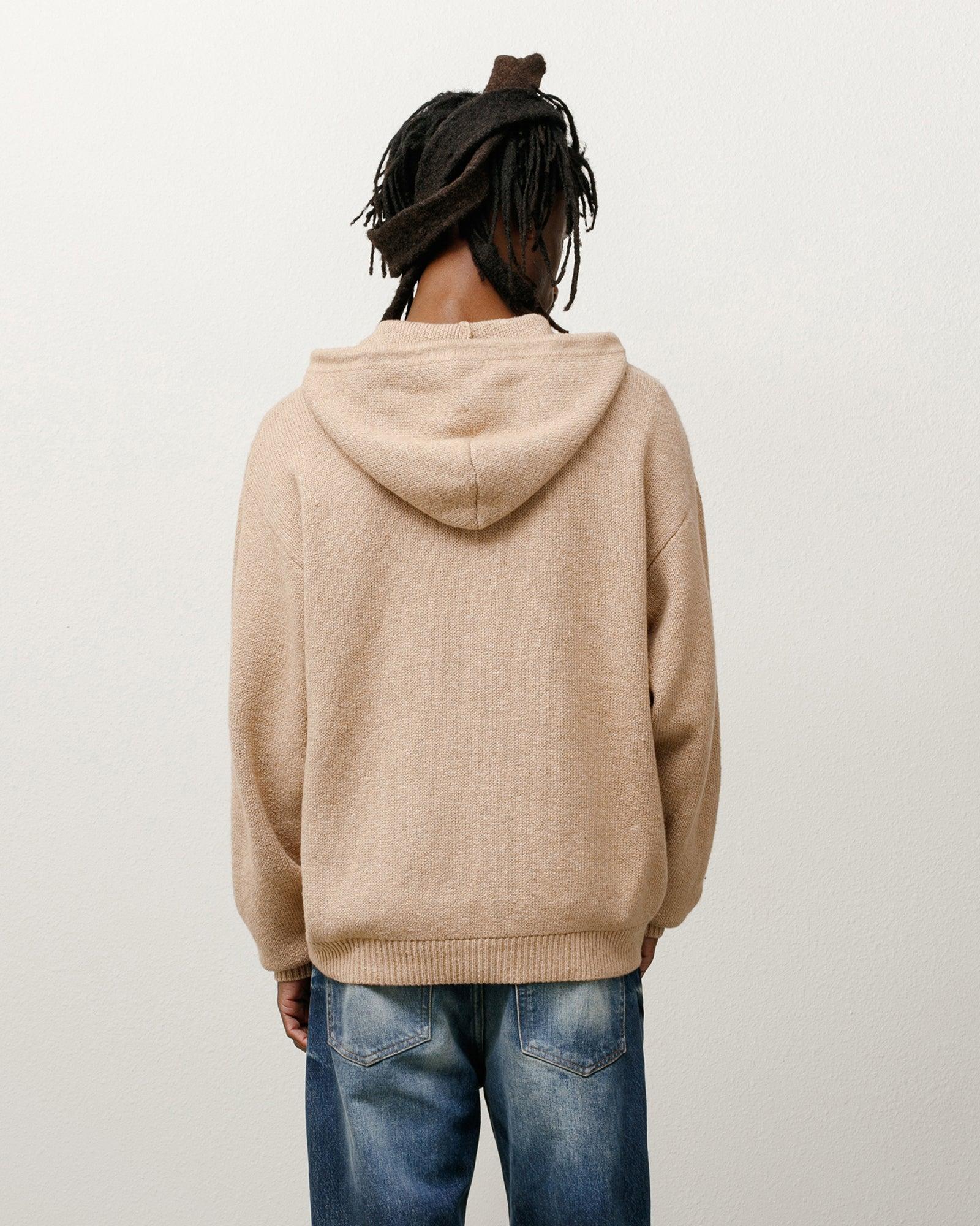 HOODED ZIP SWEATER Male Product Image