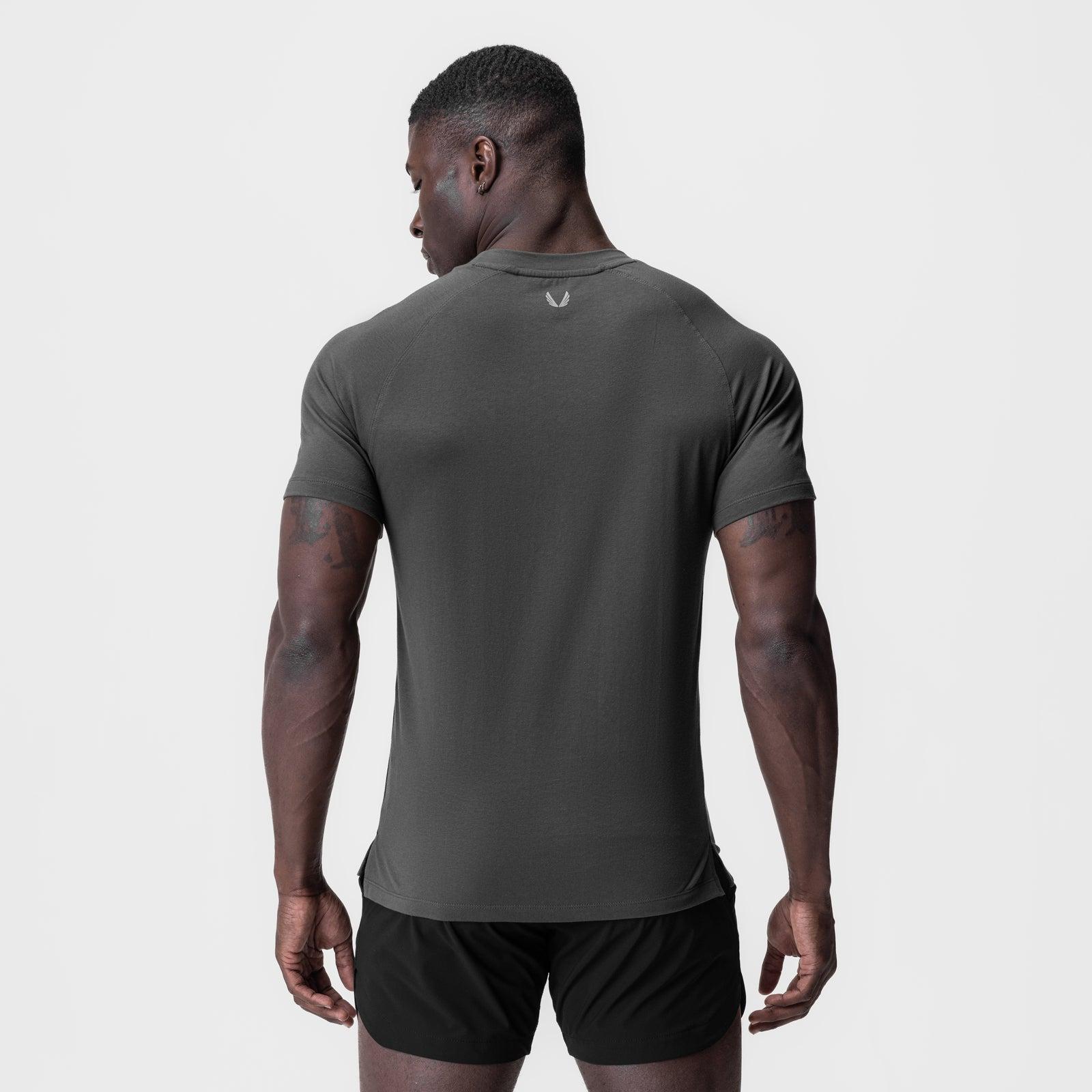 0919. Supima® Fitted Tee - Space Grey Product Image