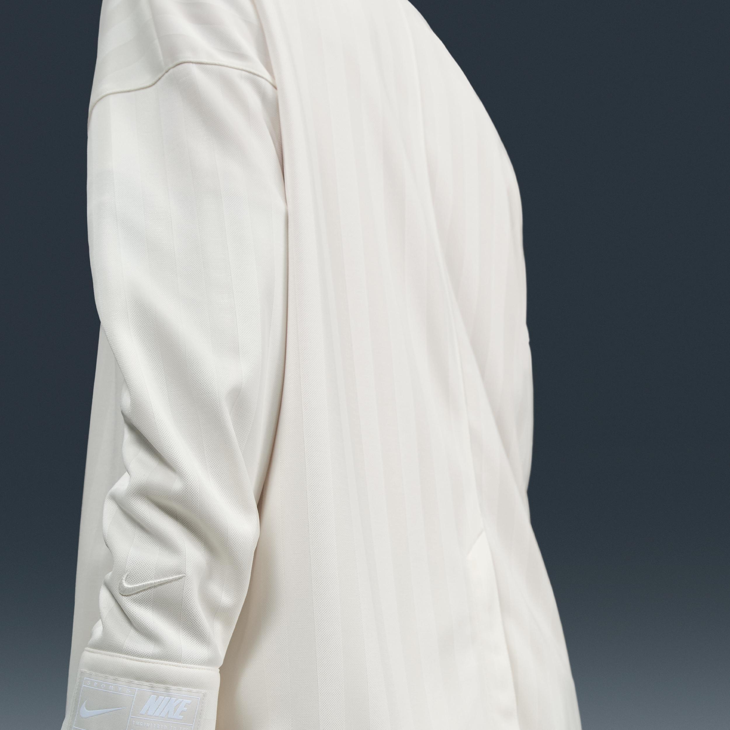 Women's Nike Sportswear Oversized Jacquard Striped Button-Down Shirt Product Image