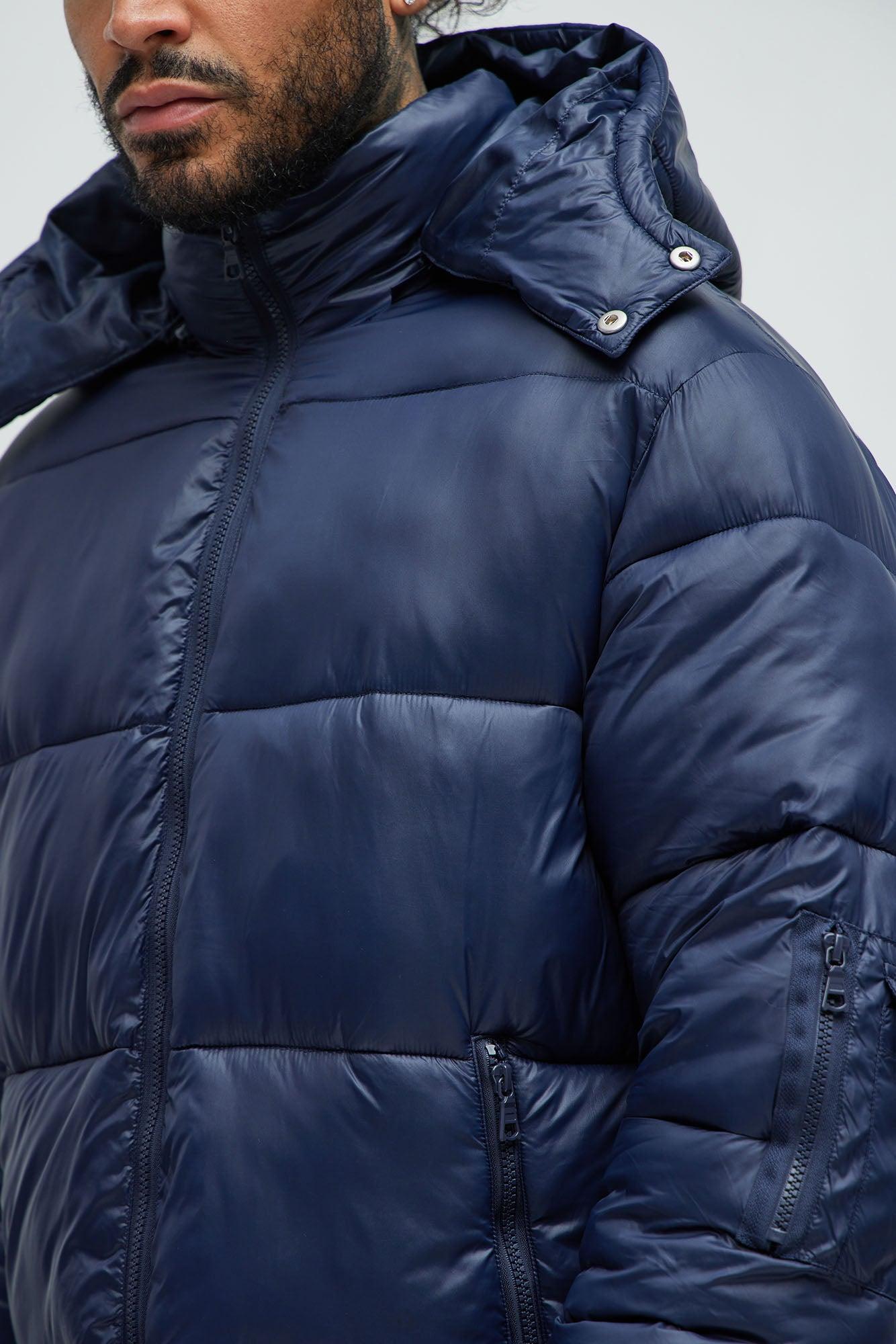 Nixer Puffer Jacket - Navy Male Product Image